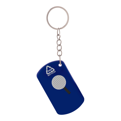 PAPER KNIFE KEYRING in Blue