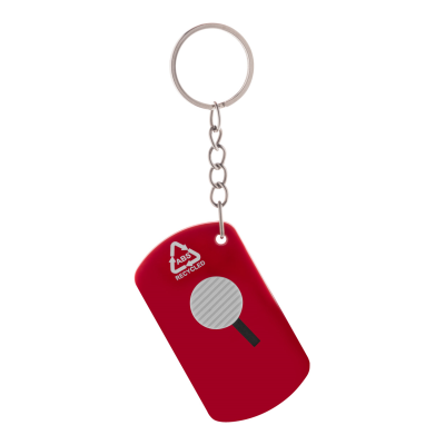 PAPER KNIFE KEYRING in Red