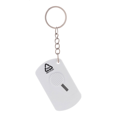 PAPER KNIFE KEYRING in White