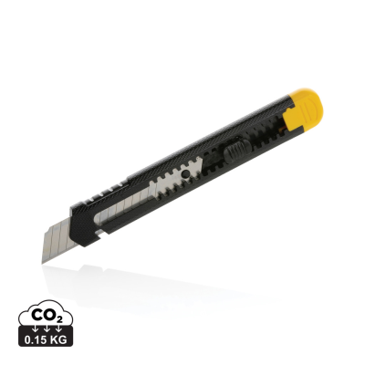 REFILLABLE RCS RECYCLED PLASTIC SNAP-OFF KNIFE in Yellow