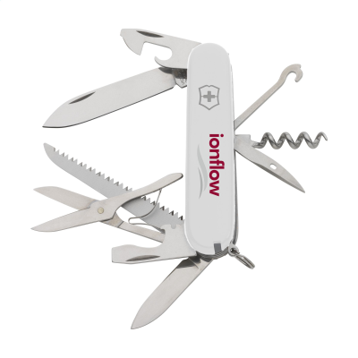 VICTORINOX HUNTSMAN POCKET KNIFE in White - PROMOTIONAL CORPORATE GIFT