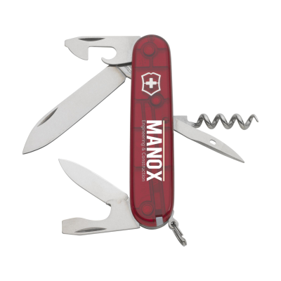 VICTORINOX SPARTAN POCKET KNIFE in Clear Transparent Red