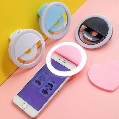 LED RECHARGEABLE PHONE SELFIE FILL RING LIGHT