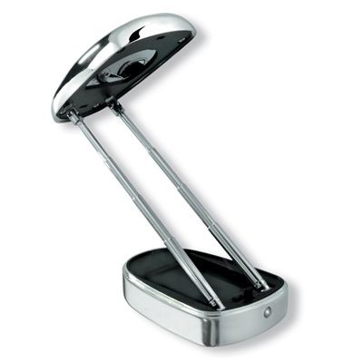 PORTABLE METAL TRAVEL LAMP in Silver