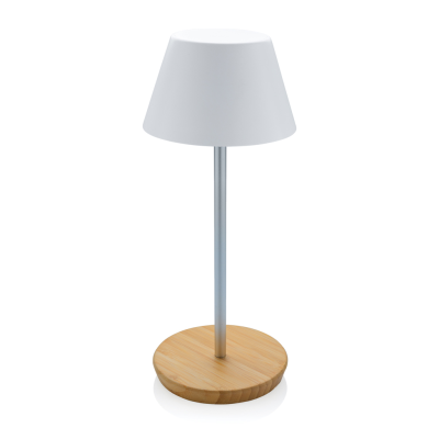 PURE GLOW RCS USB-RECHARGEABLE RECYCLED PLASTIC TABLE LAMP in White