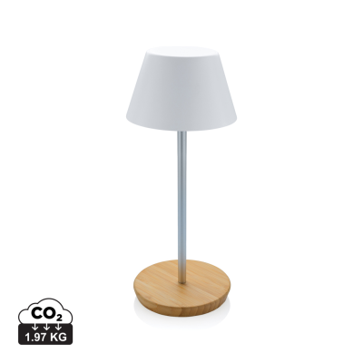 PURE GLOW RCS USB-RECHARGEABLE RECYCLED PLASTIC TABLE LAMP in White