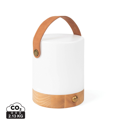 VINGA NARNI RCS RECYCLED ABS LANTERN in Brown, White
