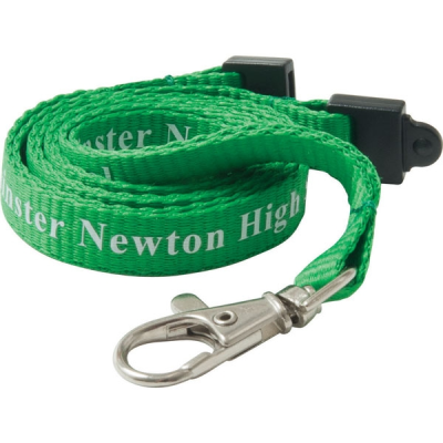10MM FLAT POLYESTER LANYARD