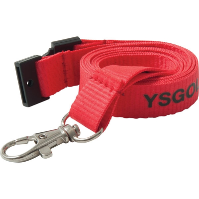 15MM FLAT POLYESTER LANYARD