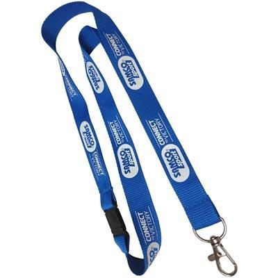 20MM FLAT POLYESTER LANYARD RIBBED