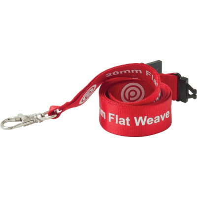 20MM FLAT WEAVE NYLON LANYARD