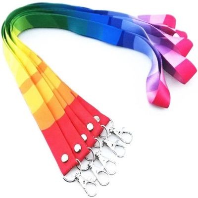 3 & 4 INCH DYE SUBLIMATED POLYESTER LANYARD with Lobster Claw