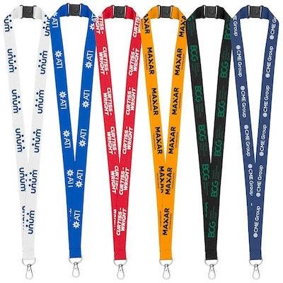 3 QUARTER INCH ECO FRIENDLY RPET LANYARD with Safety Breakaway