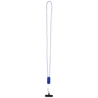 ANSER RECYCLED PLASTIC SMARTPHONE LANYARD with 27W 5-In-1 Built-In Cable