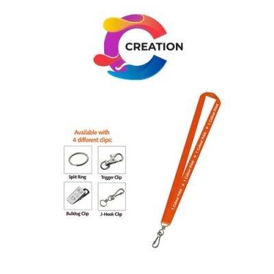 CREATION FLAT POLYESTER LANYARD