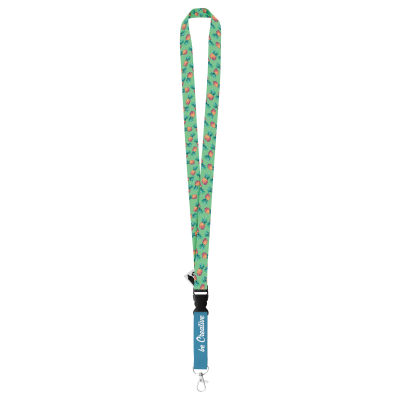 CUSTOM SUBLIMATION LANYARD in White