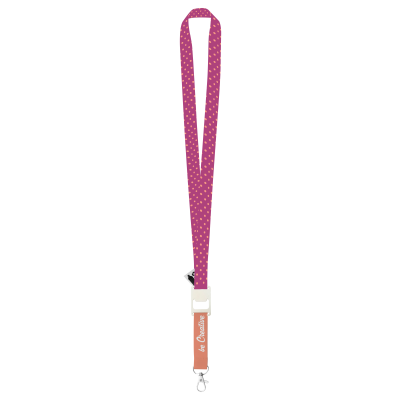 CUSTOM SUBLIMATION LANYARD in White