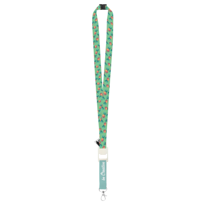 CUSTOM SUBLIMATION LANYARD in White