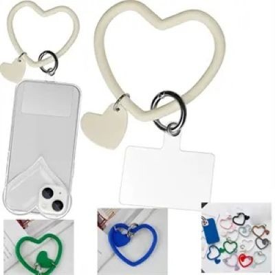 HEART-SHAPED PHONE LANYARD