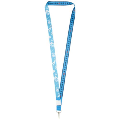 ISLA 1-METRE RECYCLED PET SUBLIMATION LANYARD with Safety Breakaway