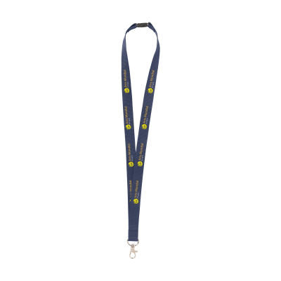 KEYCORD BUDGET SAFETY 2 CM LANYARD in Dark Blue