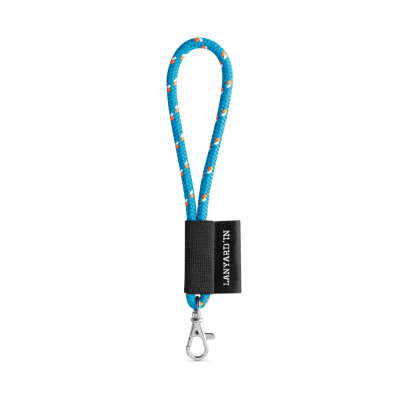 LANYARD NAUTIC SHORT SET STANDARD MODELS in 304 - Light Blue - PROMOTIONAL CORPORATE GIFT