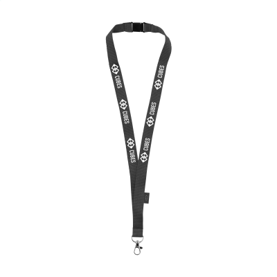 LANYARD SAFETY GRS RPET 2 CM in Black