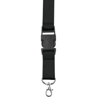 LANYARD with Carabiner Clip in Black