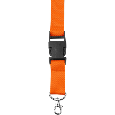 LANYARD with Carabiner Clip in Orange