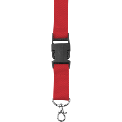 LANYARD with Carabiner Clip in Red