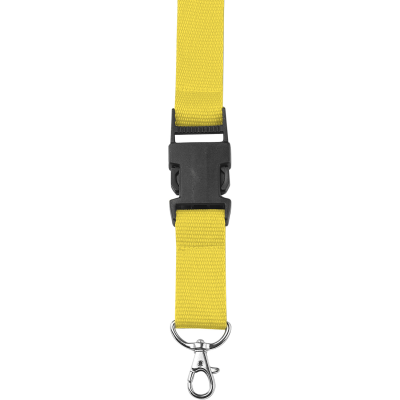 LANYARD with Carabiner Clip in Yellow