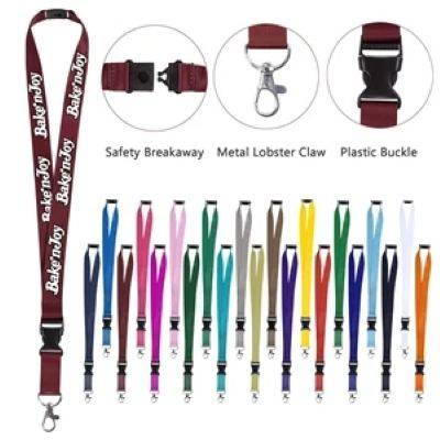 LANYARD with LOBSTER CLAW AND BUCKLE with Safety Breakaway