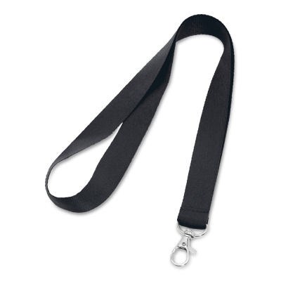 LARIAT POLYESTER LANYARD in Black