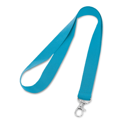 LARIAT POLYESTER LANYARD in Light Blue