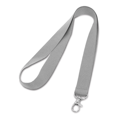 LARIAT POLYESTER LANYARD in Pale Grey
