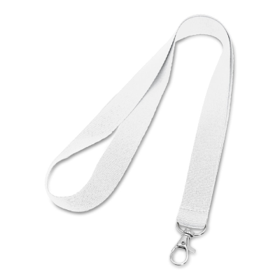 LARIAT POLYESTER LANYARD in White