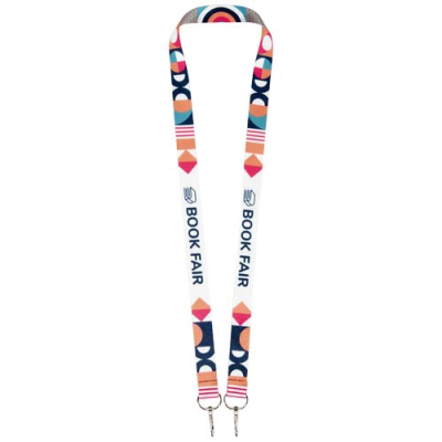 LEIA SUBLIMATION RPET LANYARD with 2 Hooks