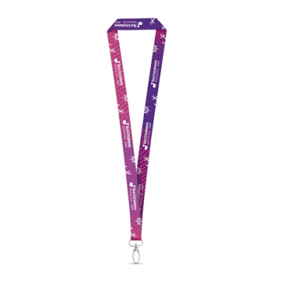 MANILA POLYESTER SUBLIMATION LANYARD with Carabiner