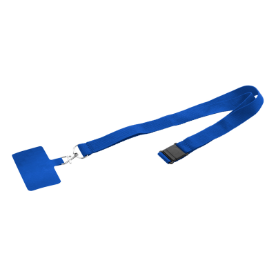 RPET MOBILE PHONE HOLDER LANYARD in Blue
