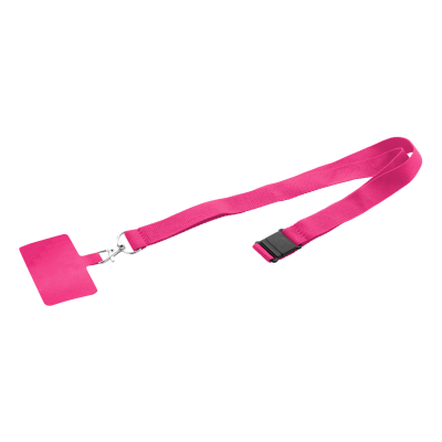 RPET MOBILE PHONE HOLDER LANYARD in Pink