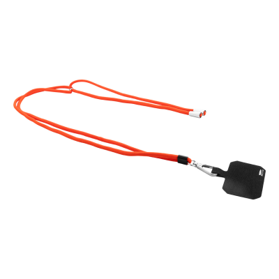 RPET MOBILE PHONE HOLDER LANYARD in Red