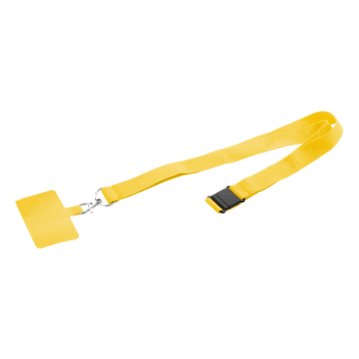 RPET MOBILE PHONE HOLDER LANYARD in Yellow
