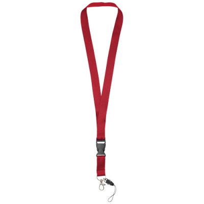 SAGAN MOBILE PHONE HOLDER LANYARD with Detachable Buckle in Red