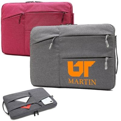 POLYESTER LAPTOP SLEEVE with Four Compartments & Side Handle