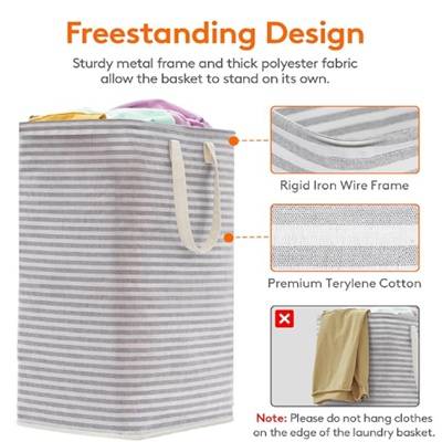 FREESTANDING WATERPROOF CLOTHES HAMPER BASKET