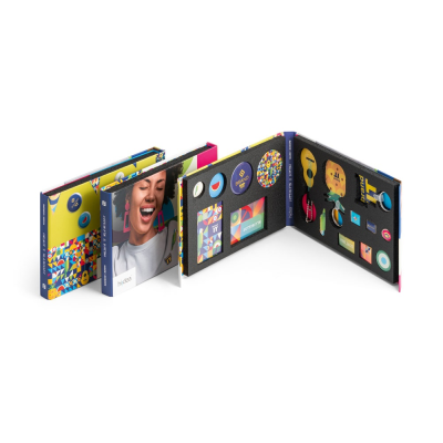 PIN & DOMING SHOWCASE 2 in 1 Pins & Doming Showcase in Assorted