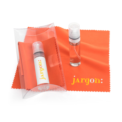 2PC ORANGE SCREEN & GLASSES CLEANING PILLOW PACK