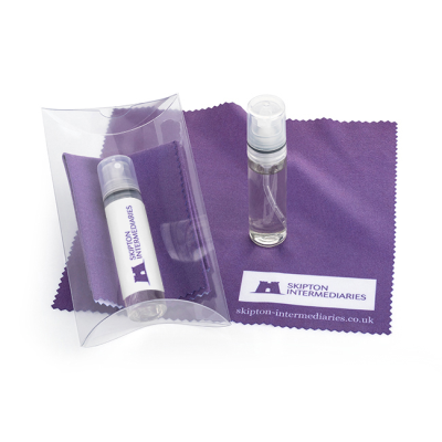 2PC PURPLE SCREEN & GLASSES CLEANING PILLOW PACK