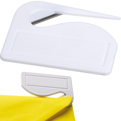 PAPER KNIFE & LETTER OPENER with Metal Blade in White