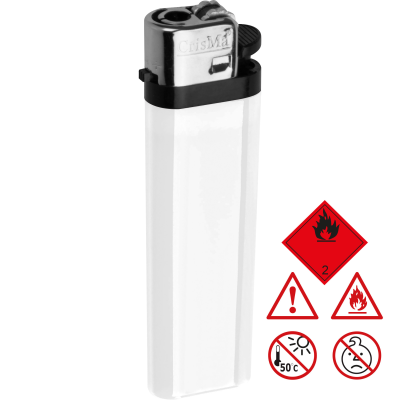 DISPOSABLE LIGHTER KARLSRUHE in White 